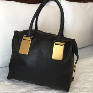 Authentic Banana Republic Black Leather Bag